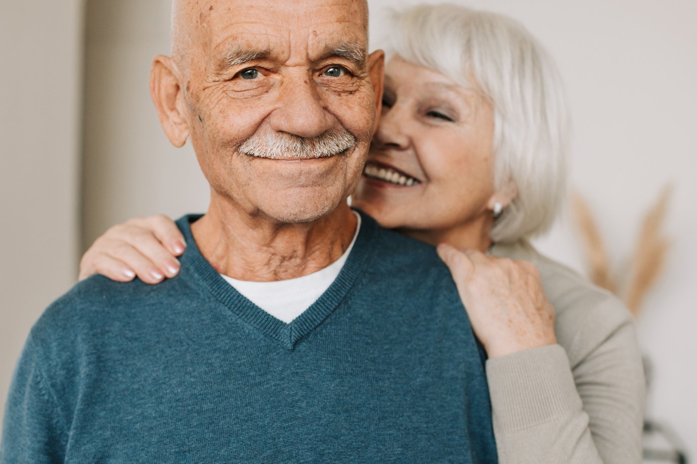 Portrait of a Lovely Elderly Couple